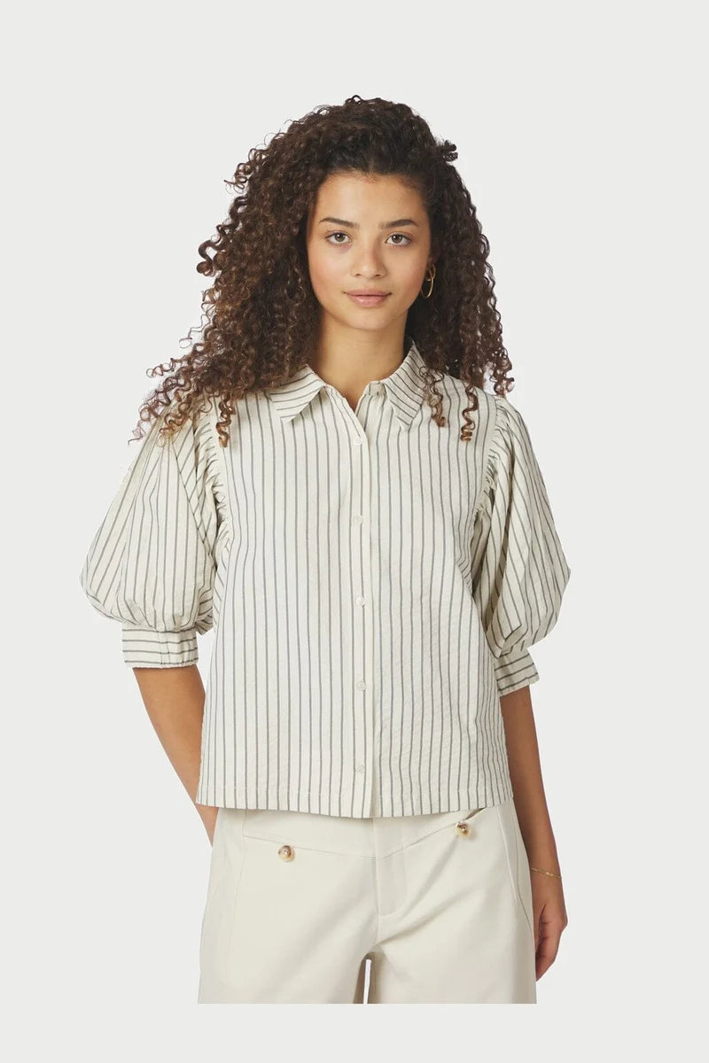 Neo Noir - Etta Slim Stripe Shirt 168663 - 121 - Off White