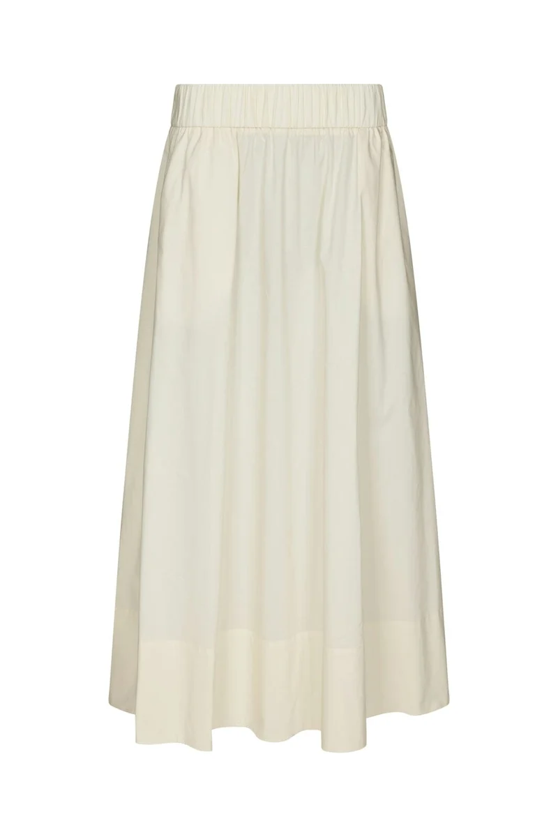 Neo Noir - Yara Long Poplin Skirt 163076 - 416 - Butter Yellow