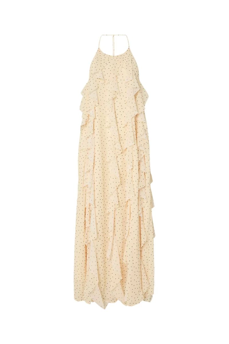 YAS - Yasfinillo Halterneck Long Dress - 5018381 Anise Flower