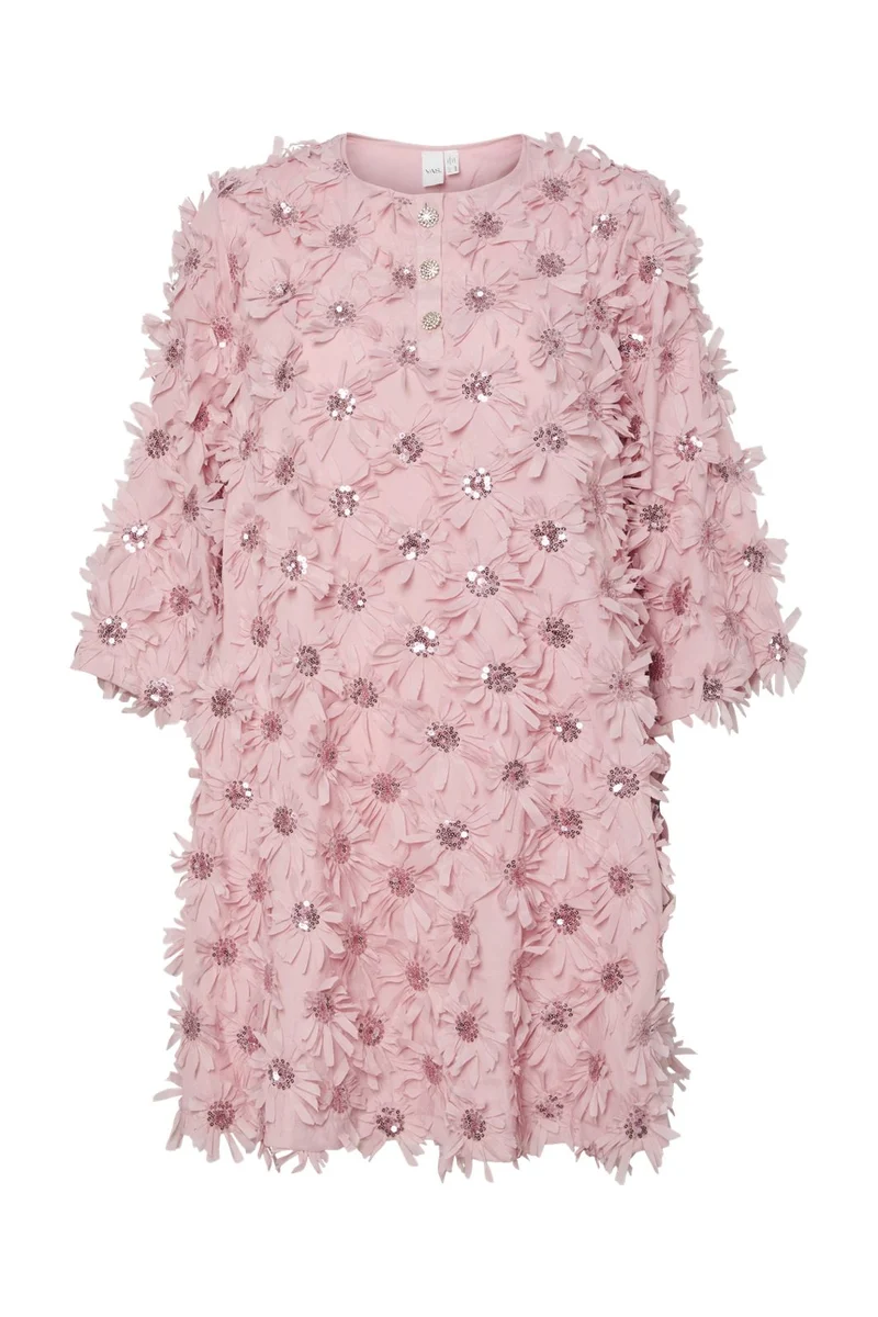 YAS - Yasabelone 3/4 Dress - 4806288 Romance Rose