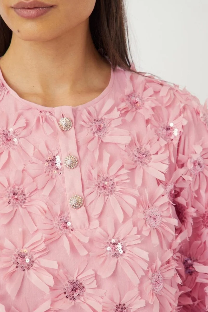 YAS - Yasabelone 3/4 Dress - 4806288 Romance Rose