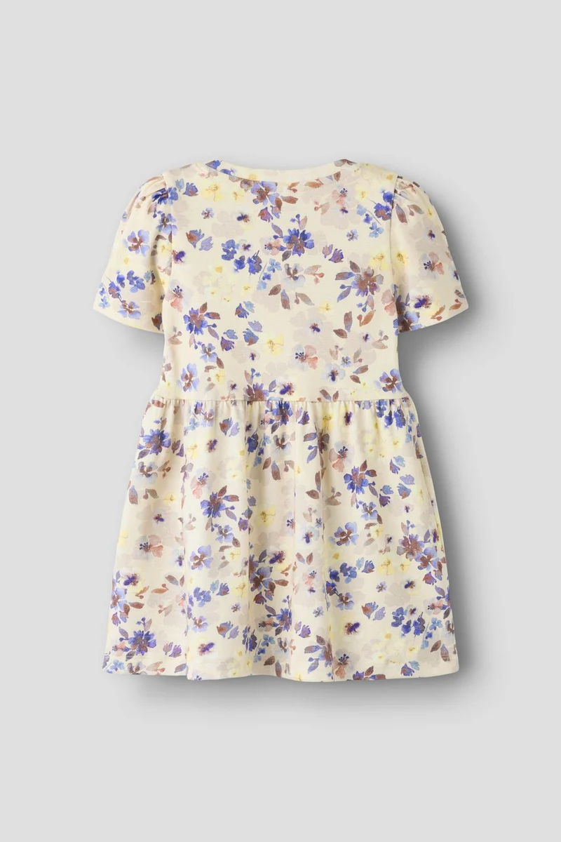 Name It - Nmfflora Ss Dress - 5102562 Almond Milk
