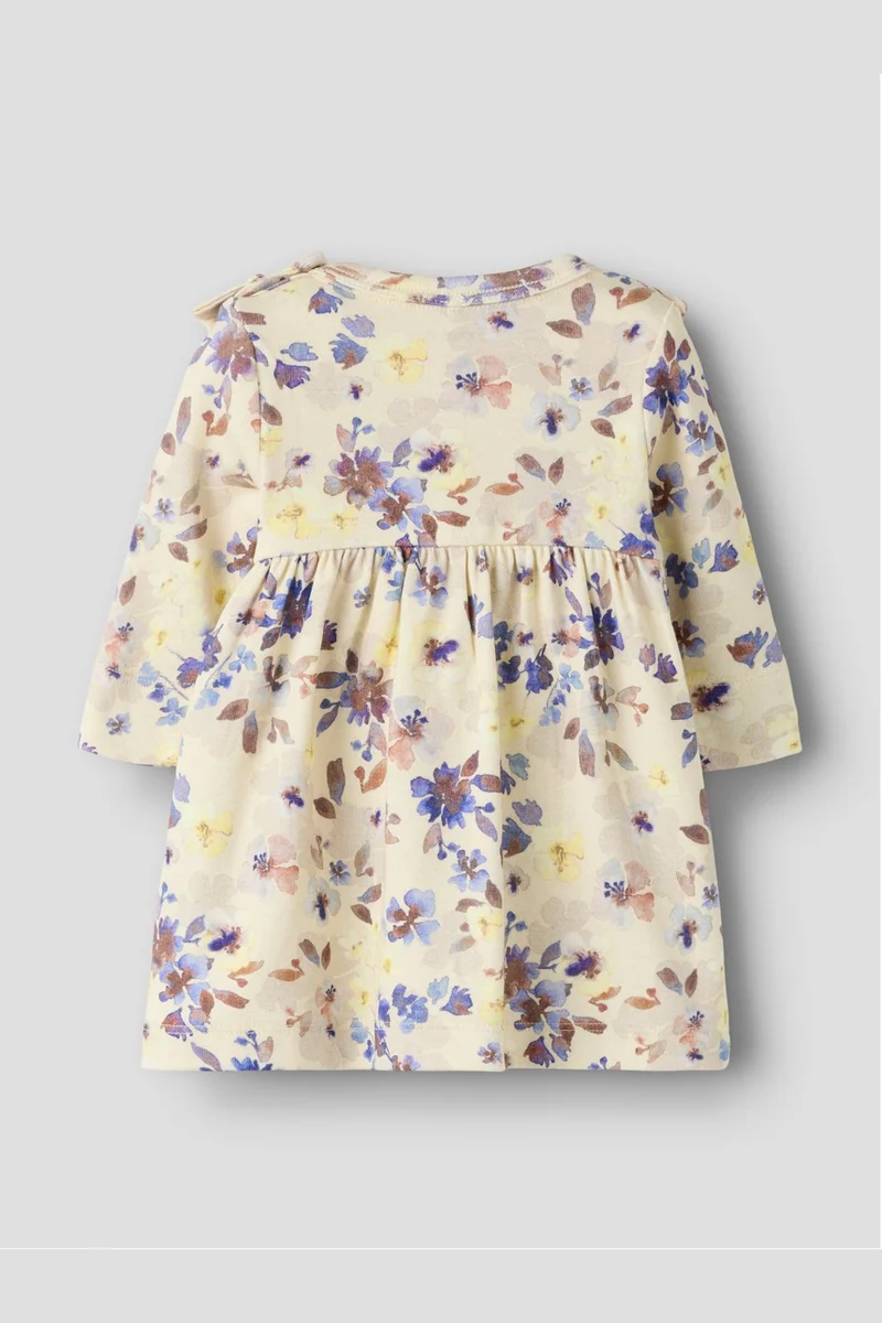 Name It - Nbfflora Ls Dress - 5102552 Almond Milk
