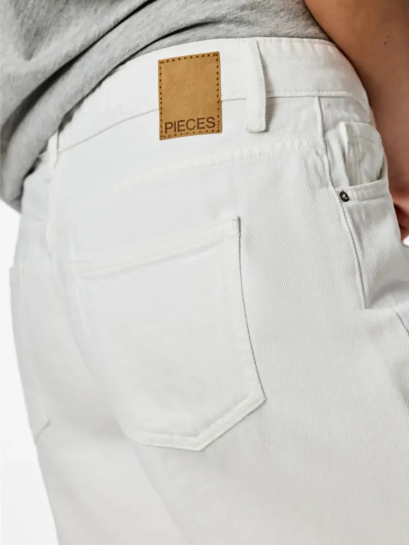Pieces - Pcsky Denim Jorts - 4992539 Bright White