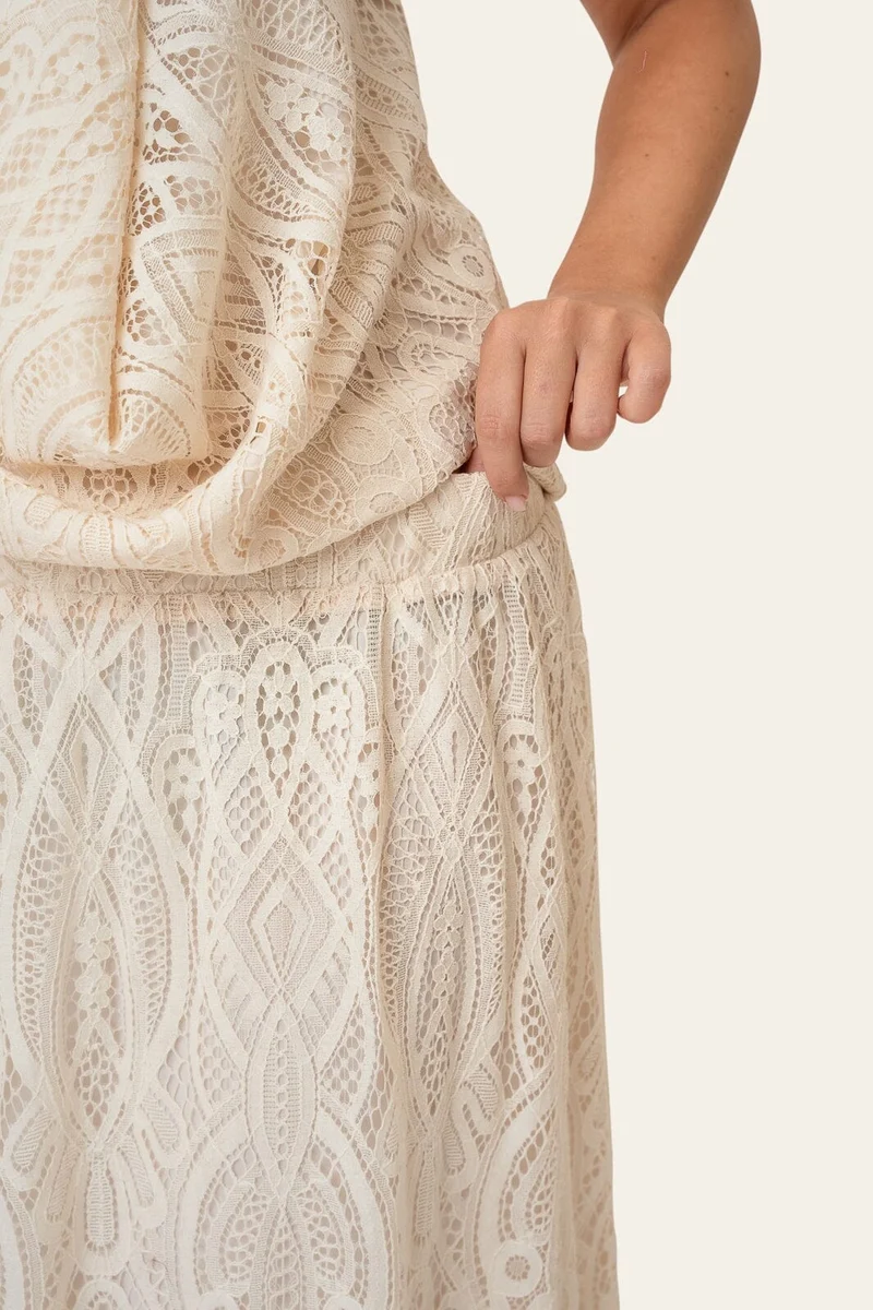 BYIC - Kajaic Long Skirt A2592 - Off White Lace