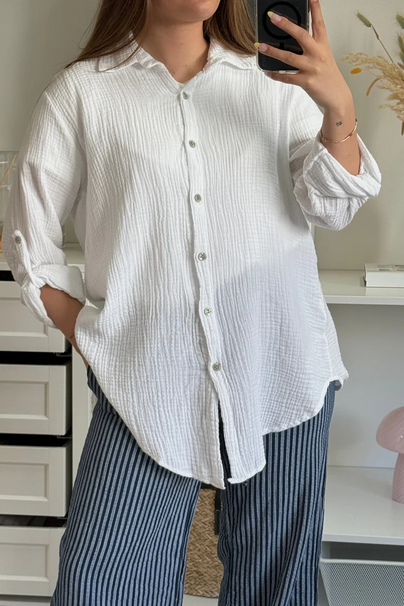 A-bee - Tilde Shirt - White