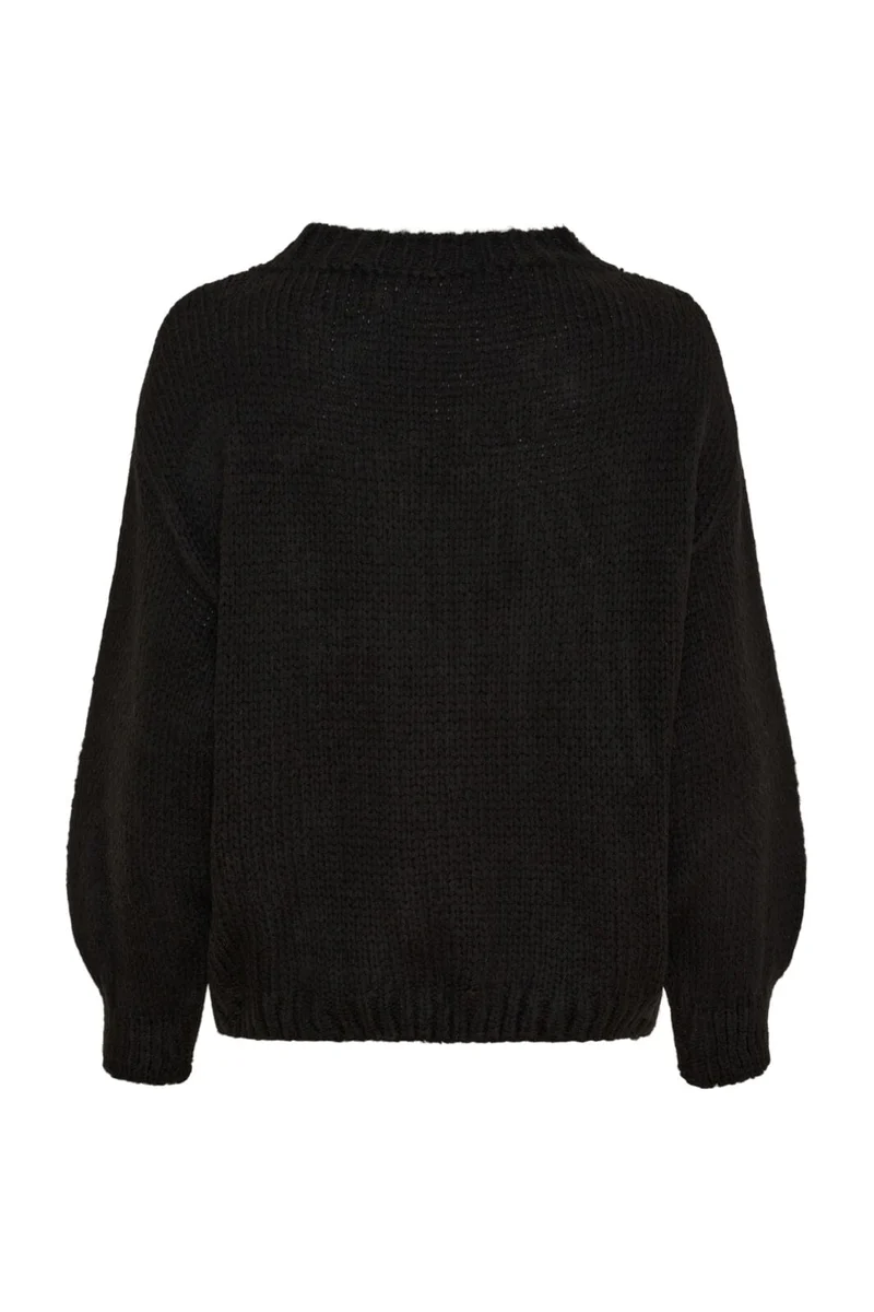 Marta Du Chateau - Mdctulip Knit 9580 - Black