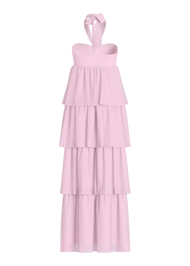Vila - Vilea Halterneck Layered Dress/Dc/Ka - 5005144 Cherry Blossom