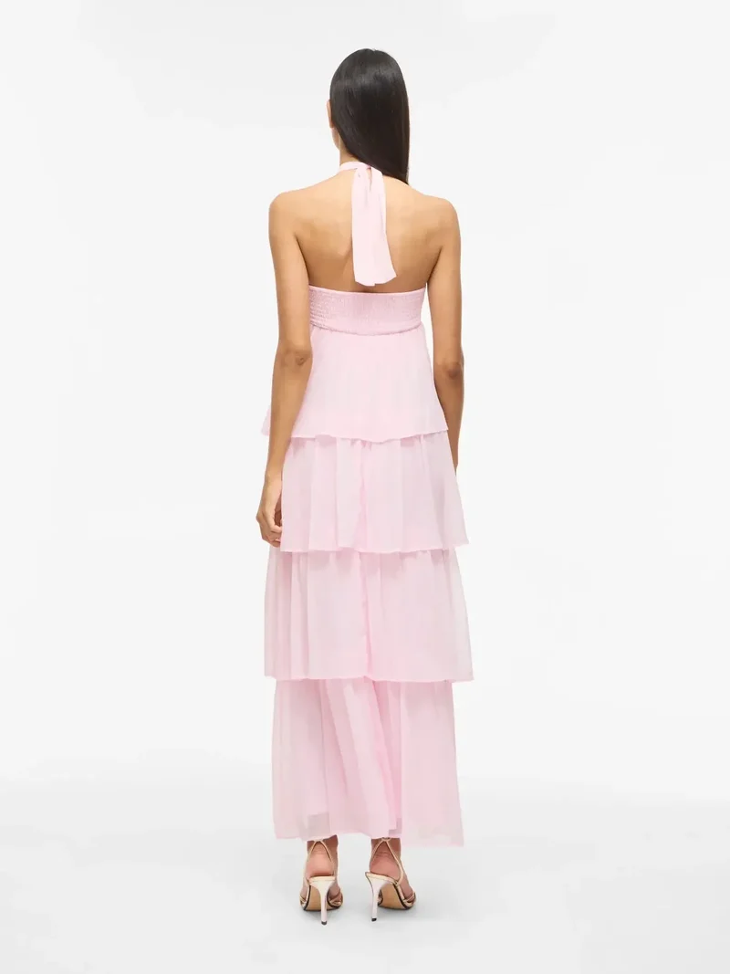 Vila - Vilea Halterneck Layered Dress/Dc/Ka - 5005144 Cherry Blossom