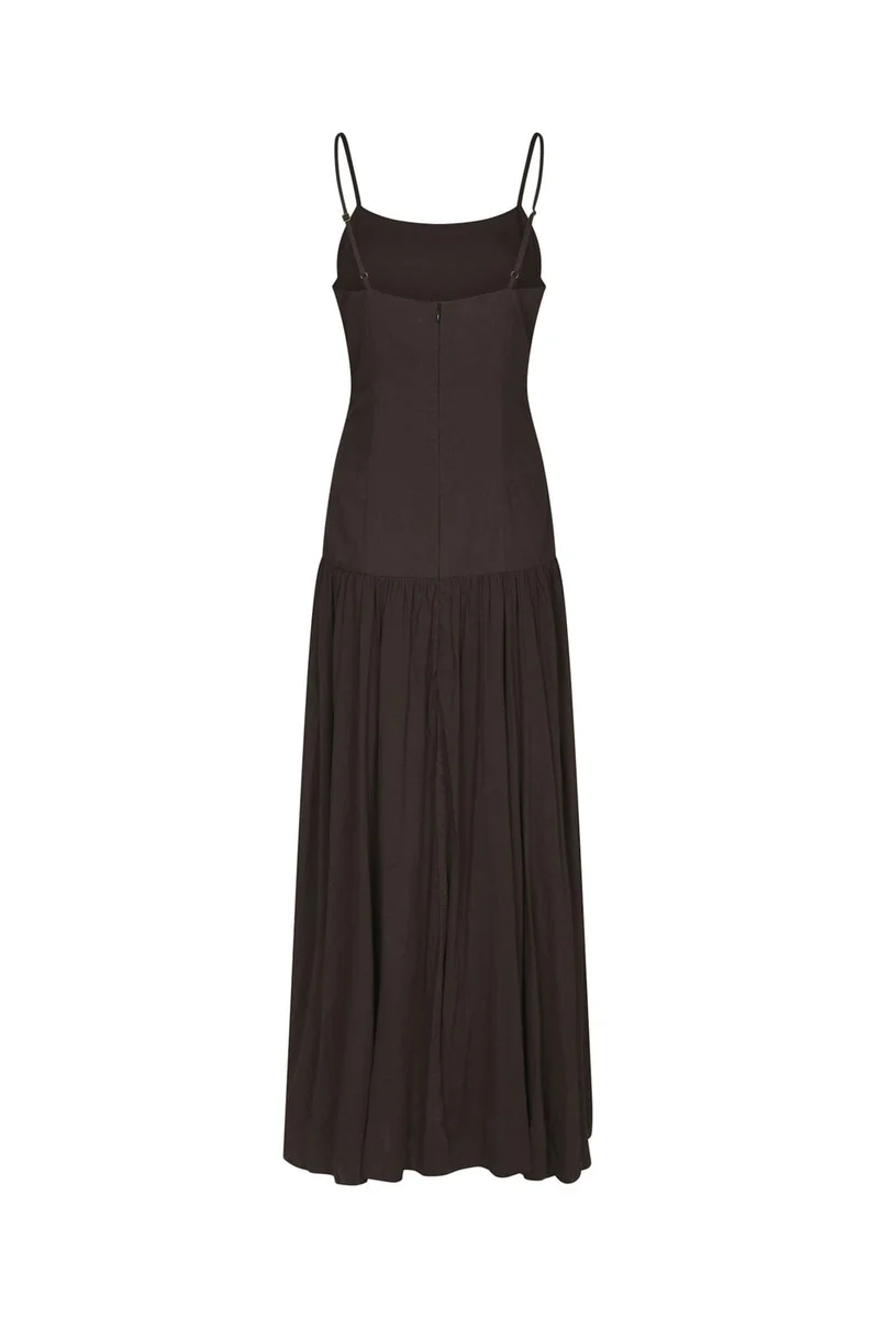 Neo Noir - Jackie S Voile Dress 165731 - 676 - Dark Brown