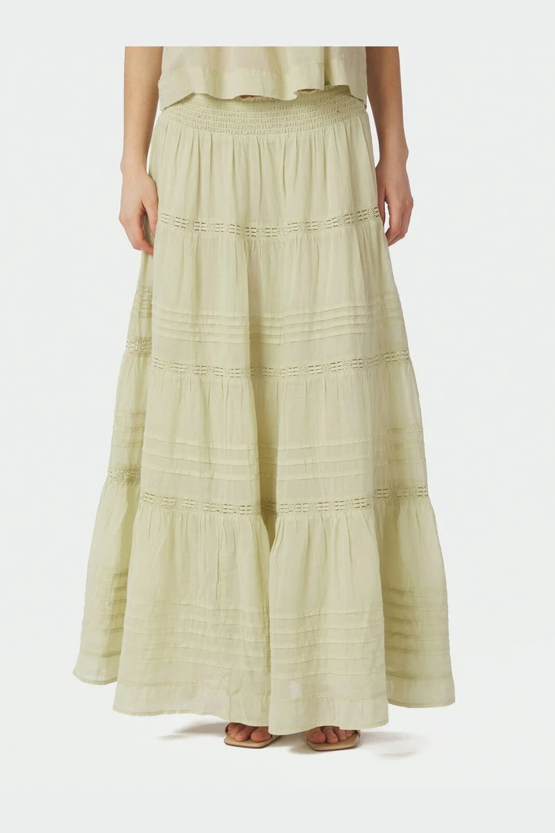 Neo Noir - Felicia S Voile Skirt 161872 - 236 - Pistachio