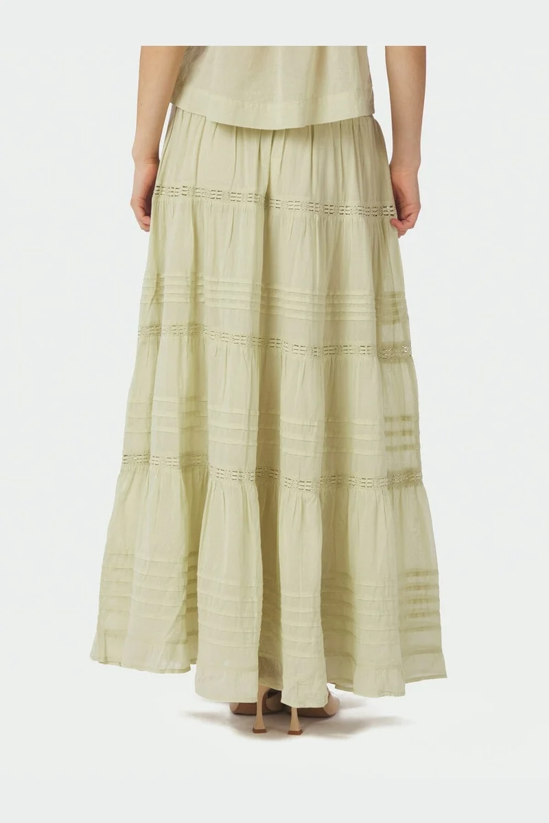 Neo Noir - Felicia S Voile Skirt 161872 - 236 - Pistachio