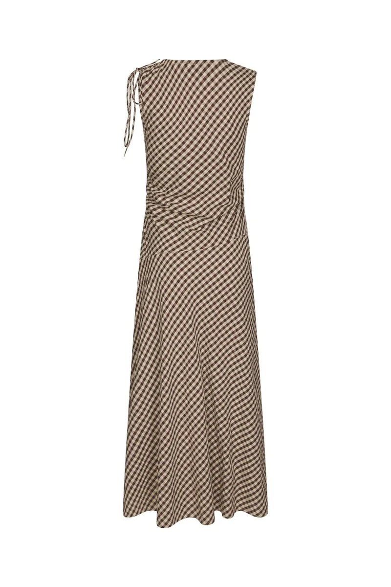 Neo Noir - Saxton Check Dress 167962 - 210 - Brown