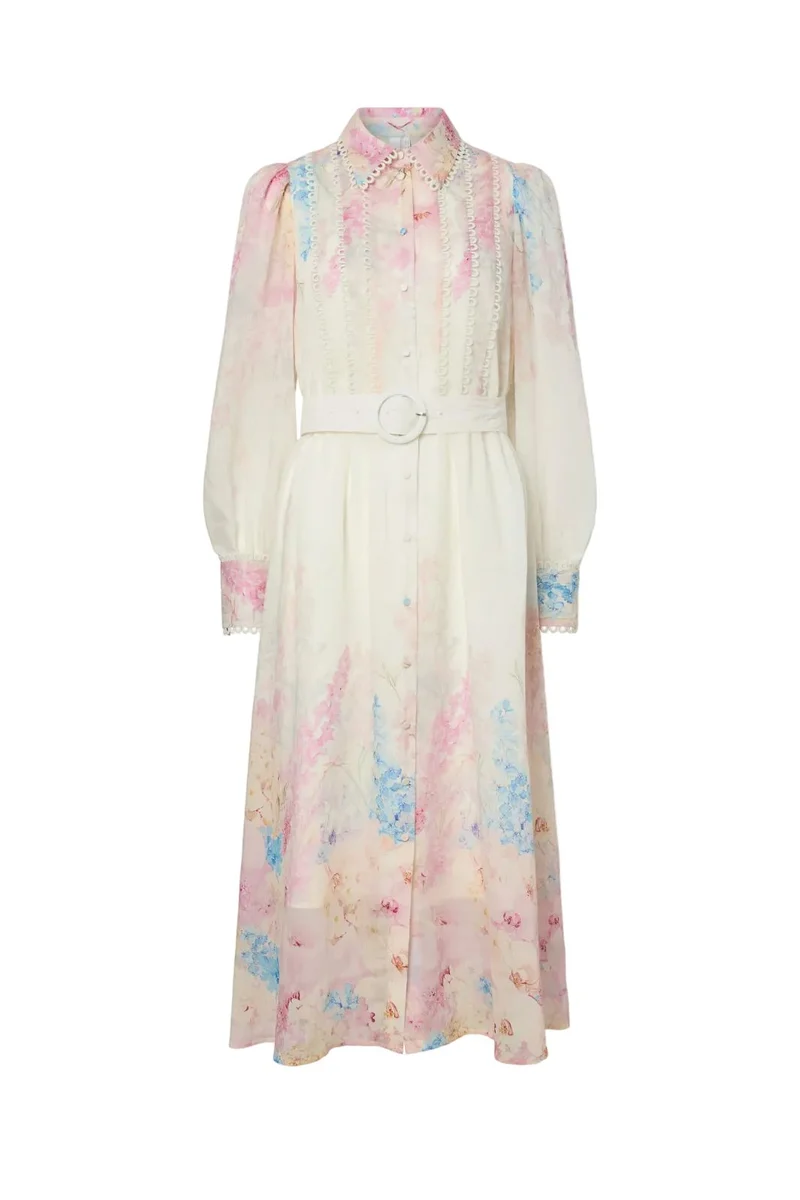 YAS - Yasflorence Ls Long Dress - 4965240 Pristine Florence Aop