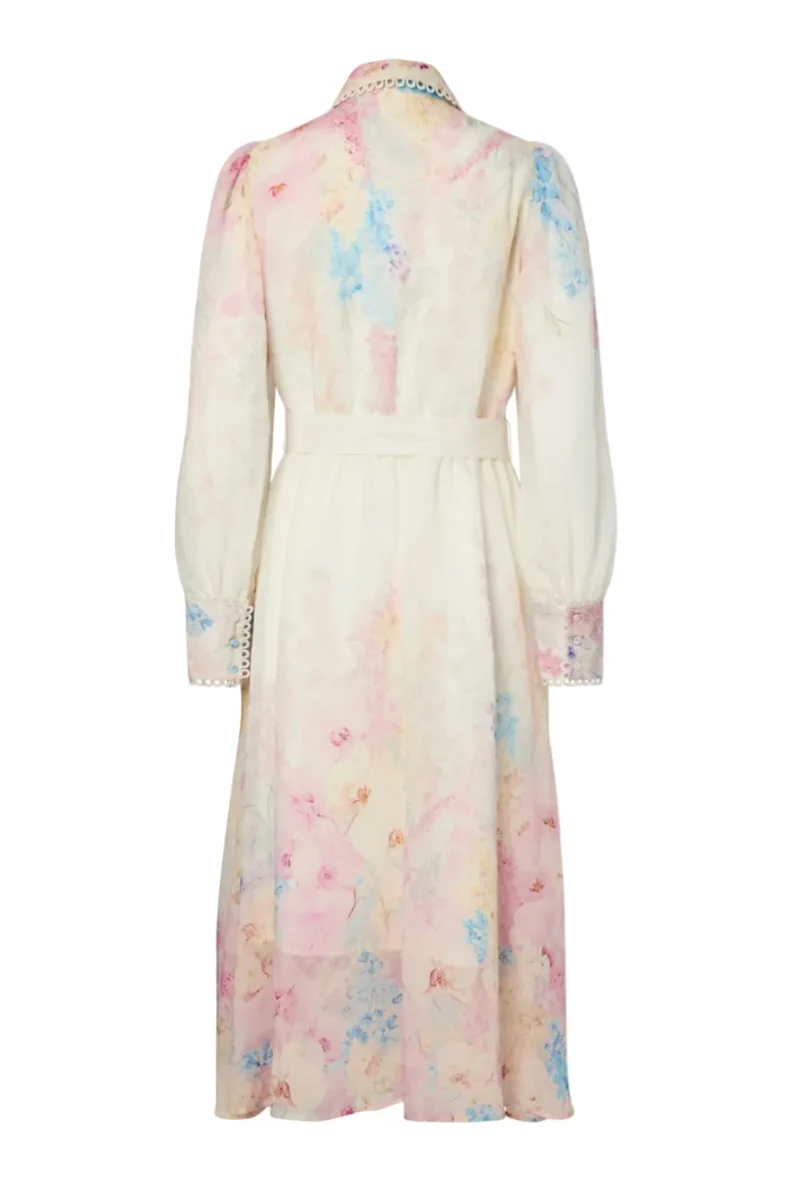 YAS - Yasflorence Ls Long Dress - 4965240 Pristine Florence Aop