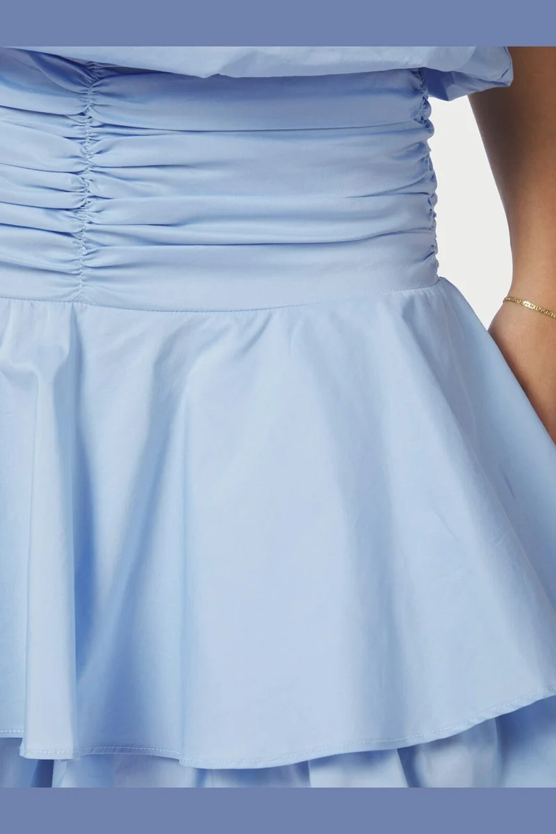 Neo Noir - Janie Poplin Skirt 168464 - 145 - Light Blue
