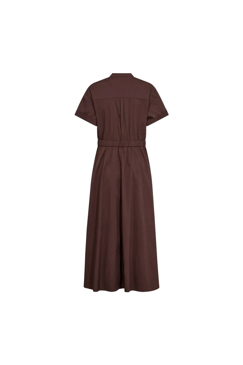 Co´Couture - Elaracc Wrap Ss Dress 46112 - 145 - Dark Brown