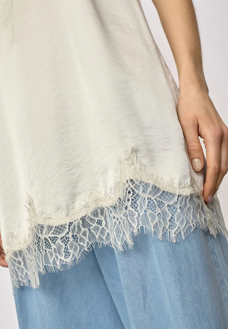 Co´Couture - Iduncc Lace Crop Dress 46107 - 11 - Off White