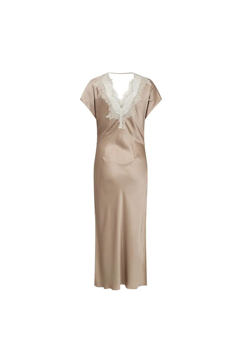 Co´Couture - Iduncc Asym Lace Dress 46106 - 320 - Bisquit
