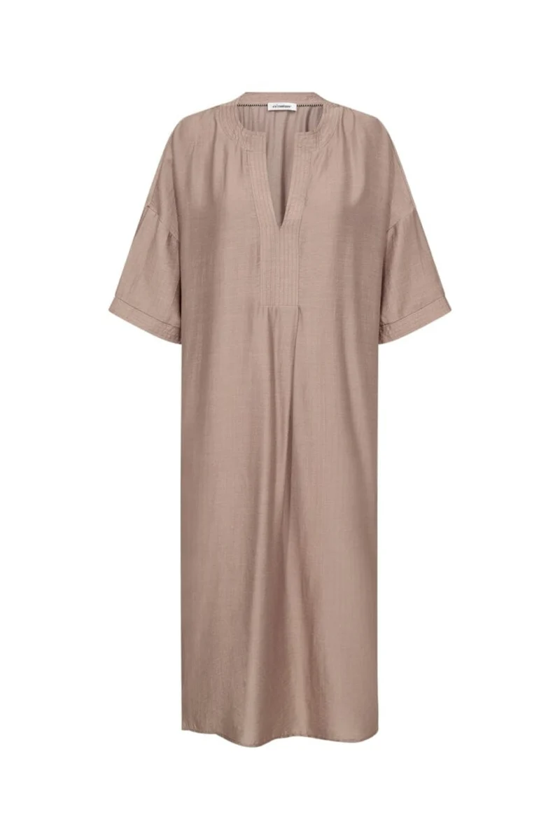 Co´Couture - Heracc Tunic V-Dress 46103 - 154 - Walnut