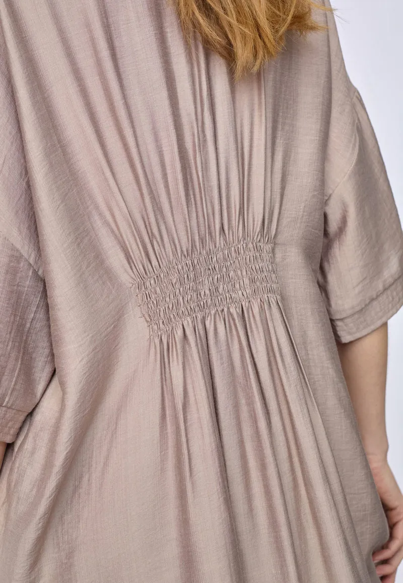 Co´Couture - Heracc Tunic V-Dress 46103 - 154 - Walnut