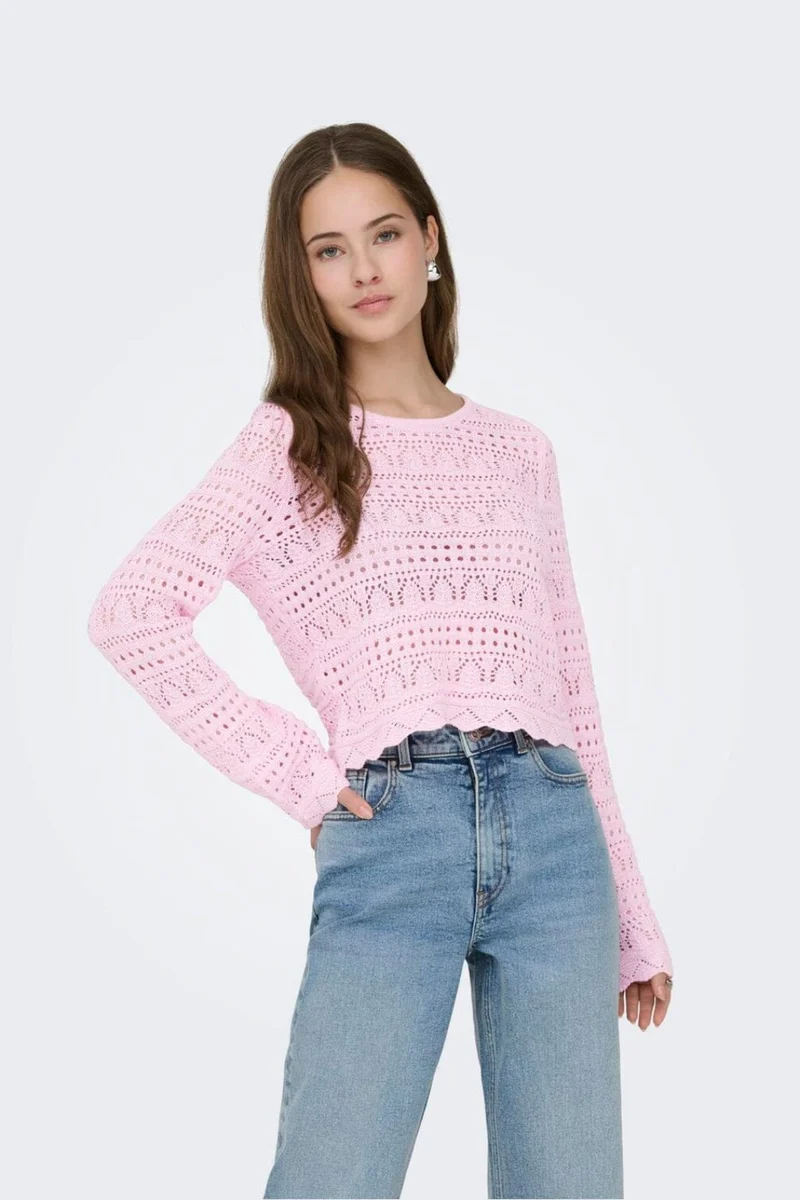 Only - Onlelke Life Ls Pullover Knt - 4982650 Romance Rose