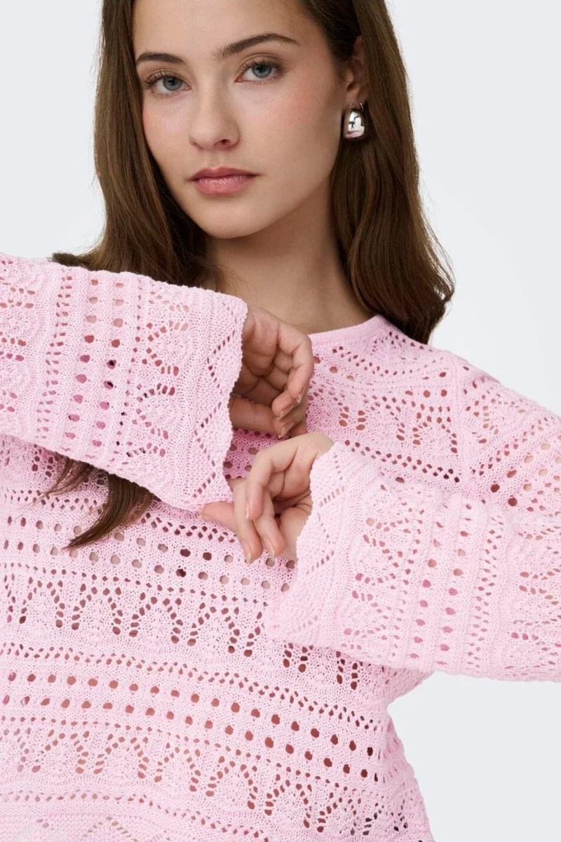 Only - Onlelke Life Ls Pullover Knt - 4982650 Romance Rose