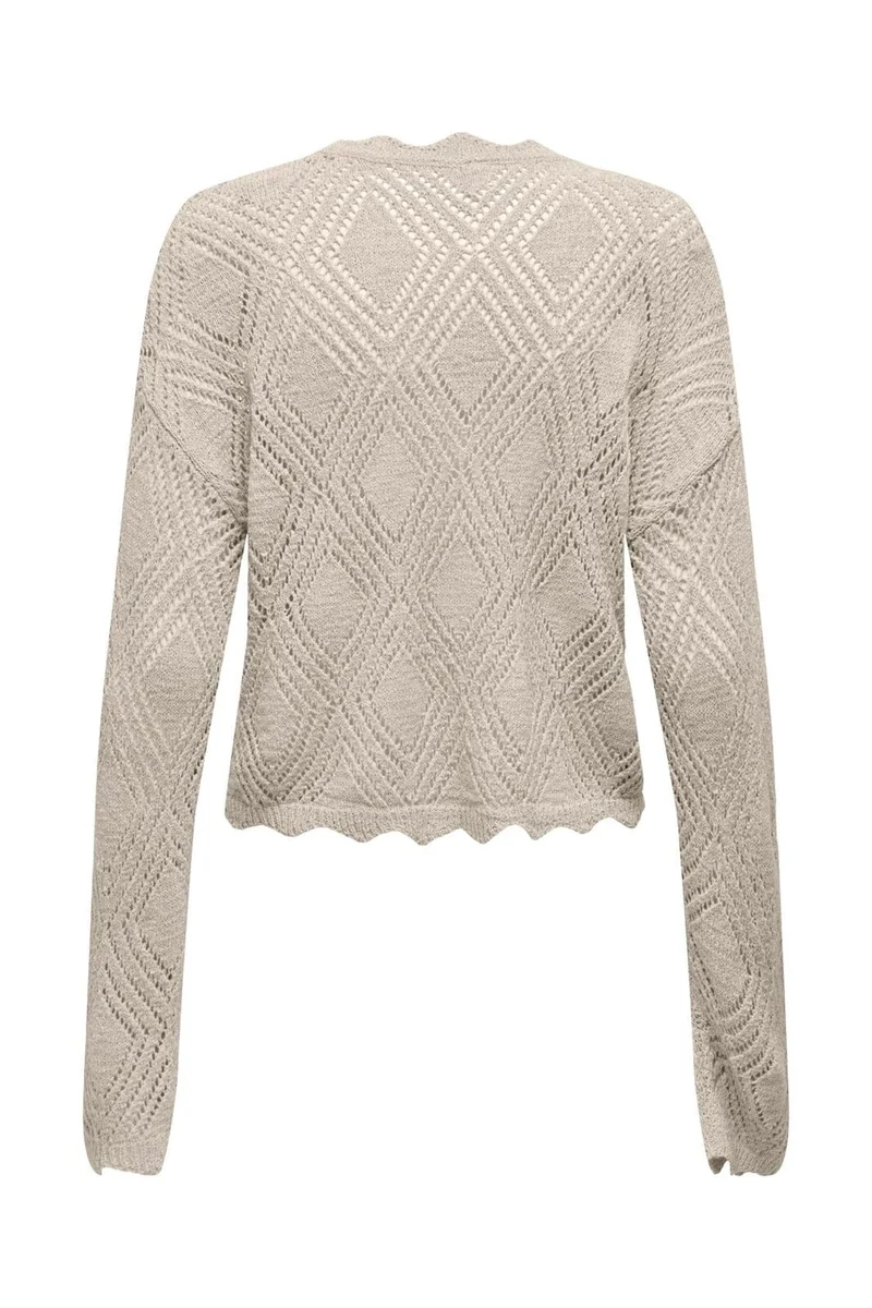 Only - Onlpamela Ls Struct Pullover Cc Knt - 4981949 Birch