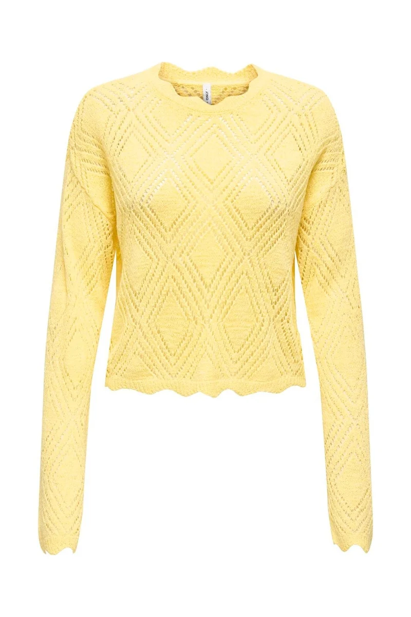 Only - Onlpamela Ls Struct Pullover Cc Knt - 4901687 Sunlight