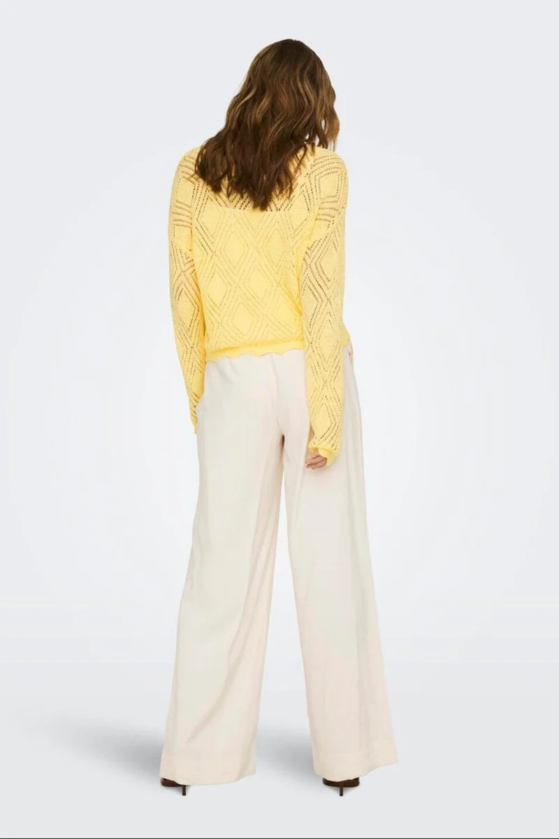 Only - Onlpamela Ls Struct Pullover Cc Knt - 4901687 Sunlight