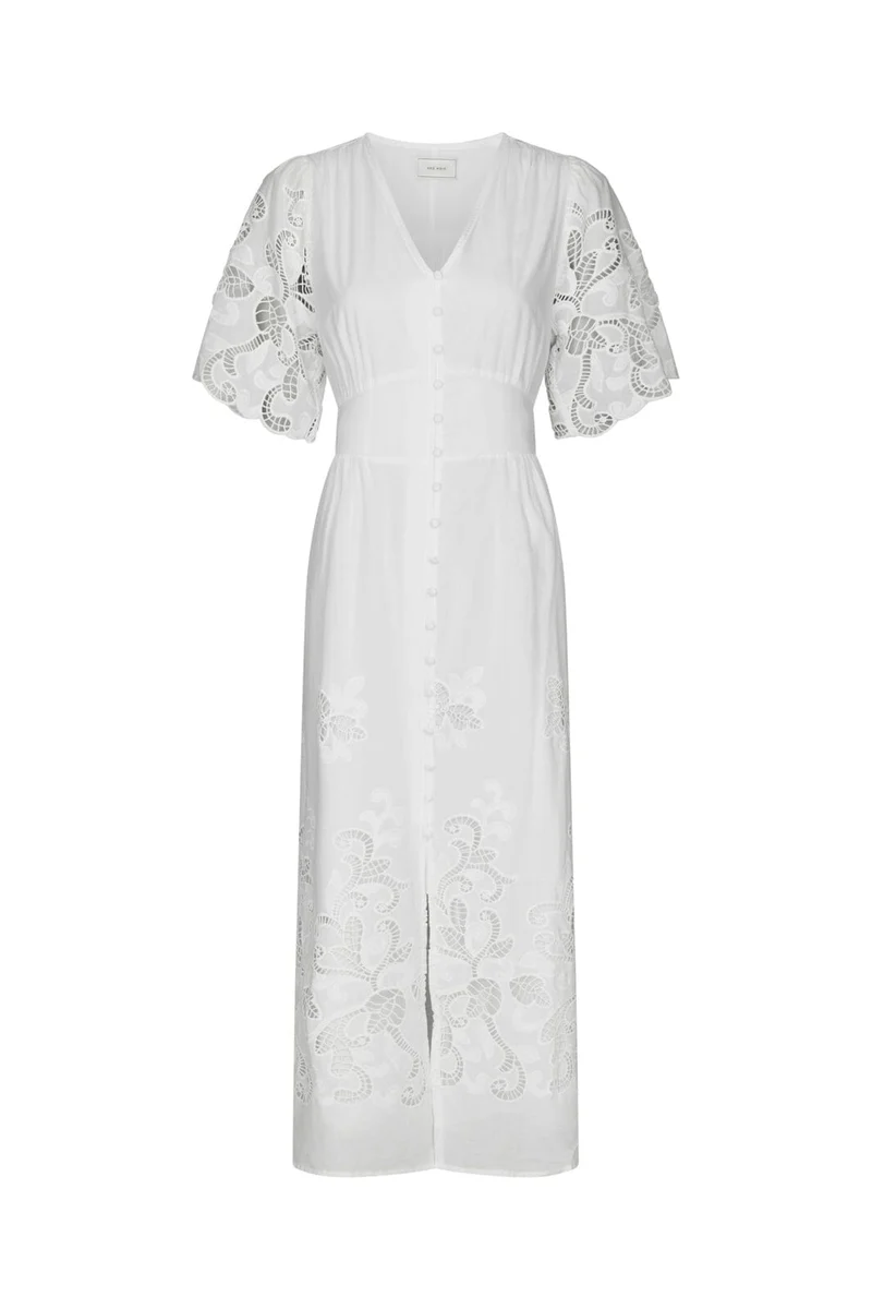 Neo Noir - Lunette Emb Dress 167819 - 120 - White