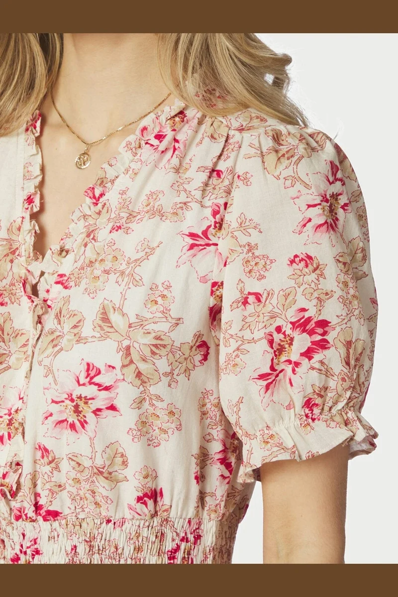 Neo Noir - Kanza Flower Dress 167705 - 165 - Rose