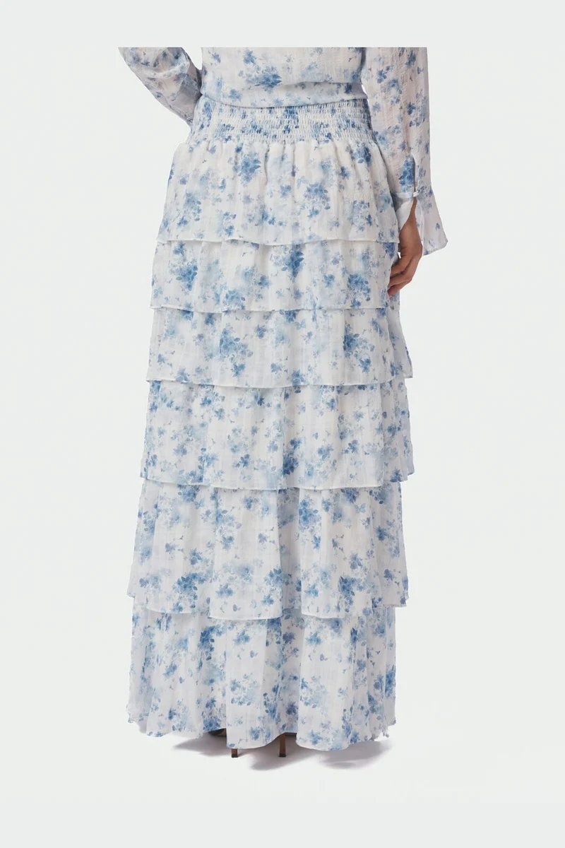 Neo Noir - Morris Fleur Skirt 169060 - 460 - Blue Floral