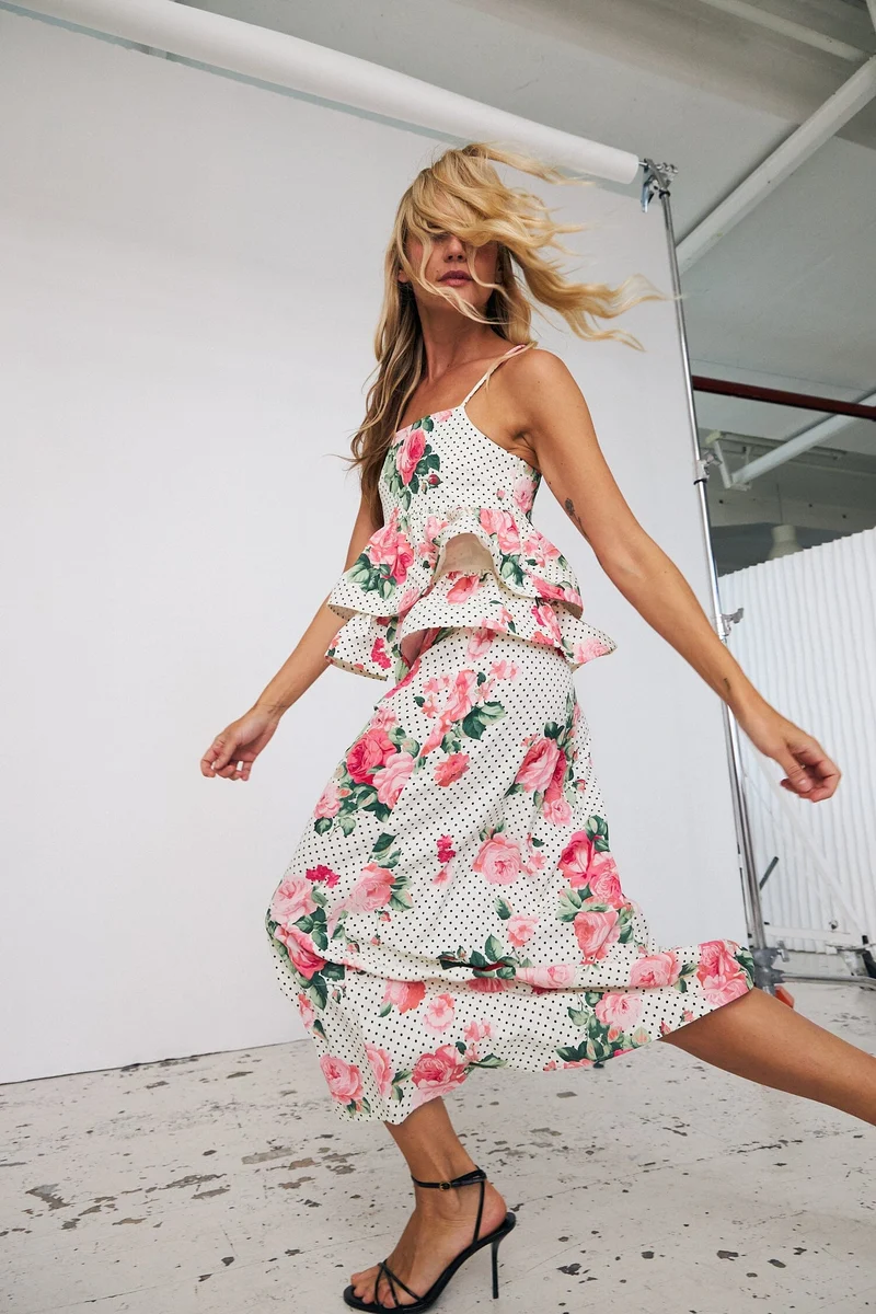 Cras - Joselle Skirt C710 - Polka Rose