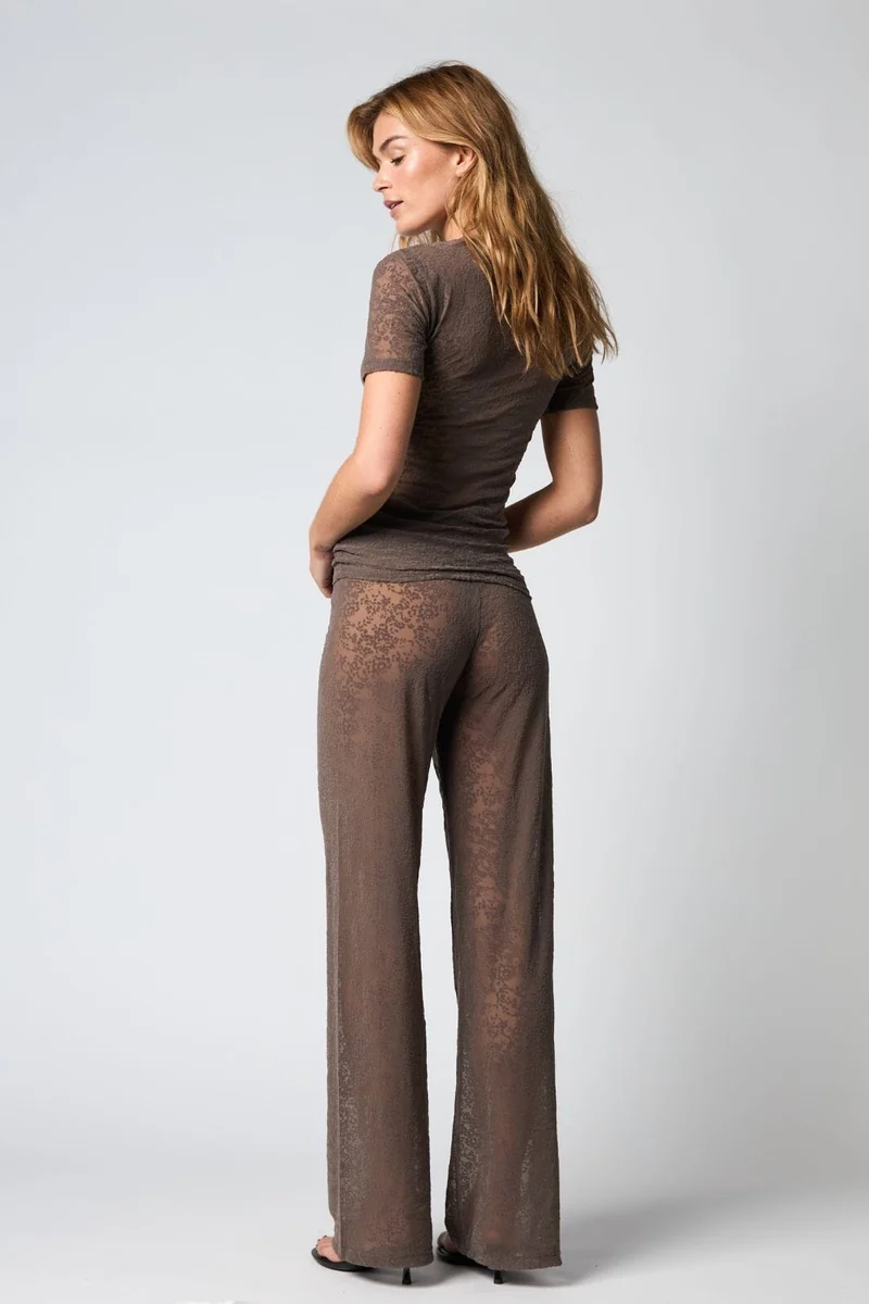 Hype The Detail - Lace Pant 852-21 - 2 - Brun