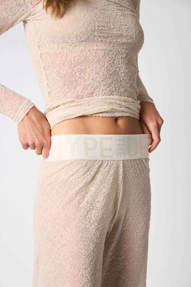 Hype The Detail - Lace Pant 852-21 - 3 - Powder