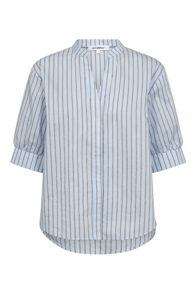 Co´Couture - Felinecc Ss Shirt 45186 - 23 - Pale Blue