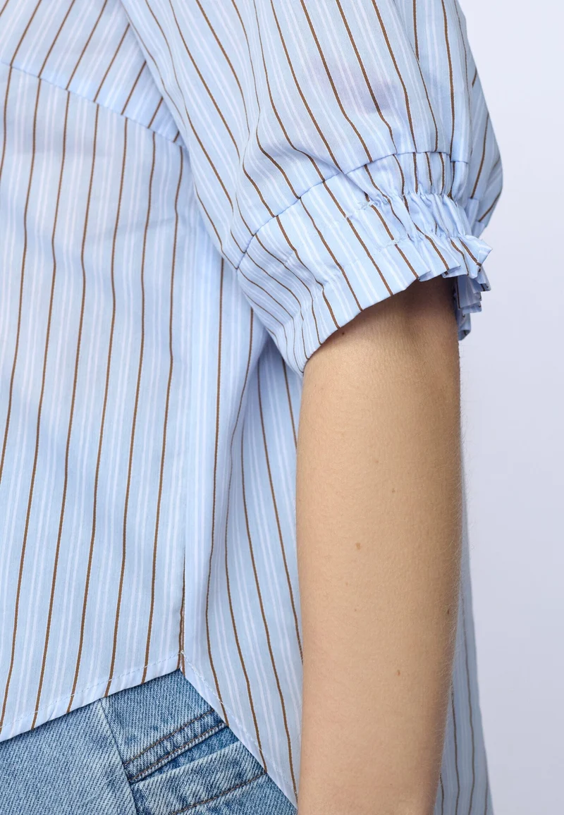 Co´Couture - Felinecc Ss Shirt 45186 - 23 - Pale Blue