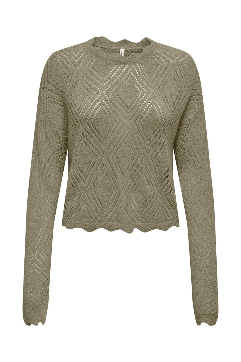 Only - Onlpamela Ls Struct Pullover Cc Knt - 4981948 Mermaid