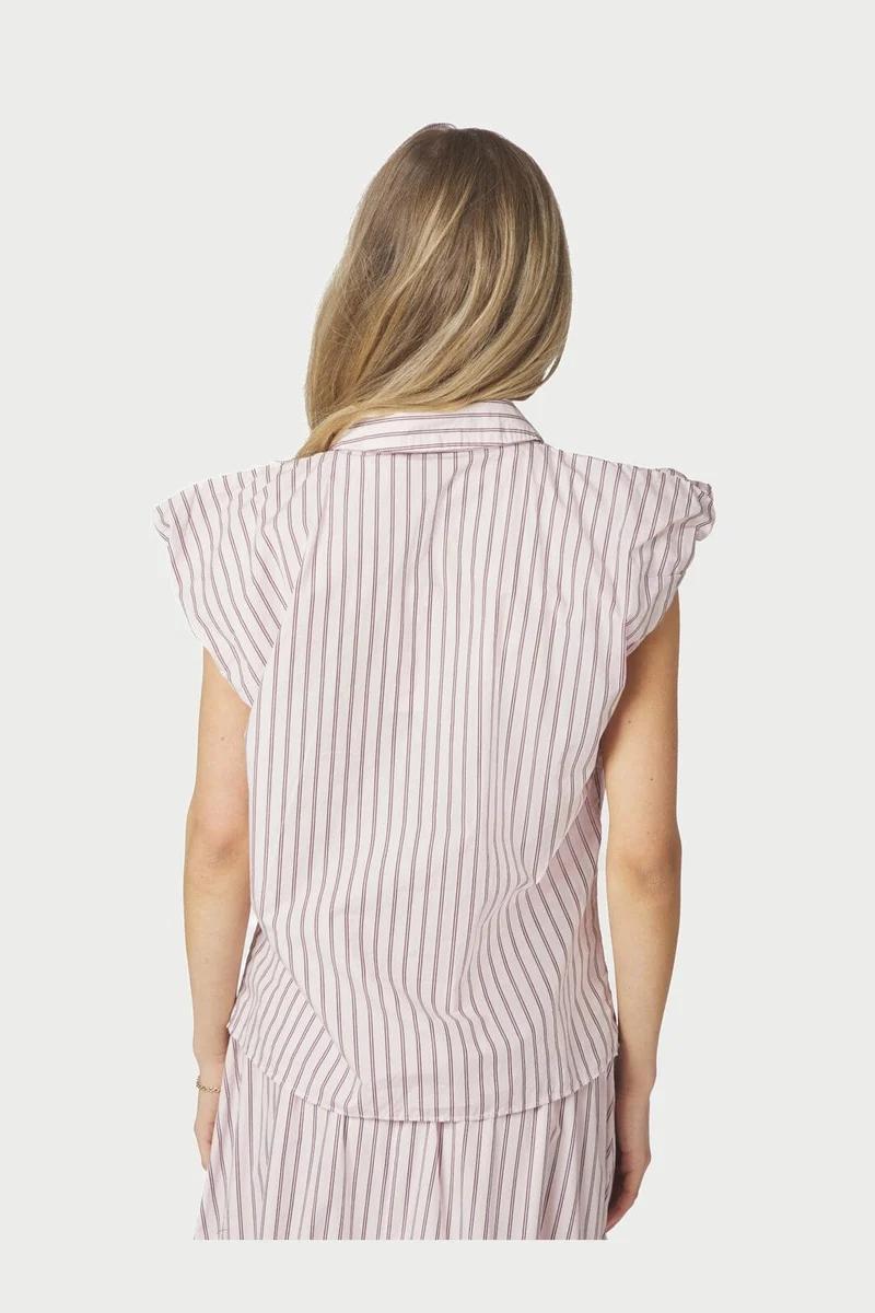 Neo Noir - Isella Double Stripe Top 169051 - 165 - Rose