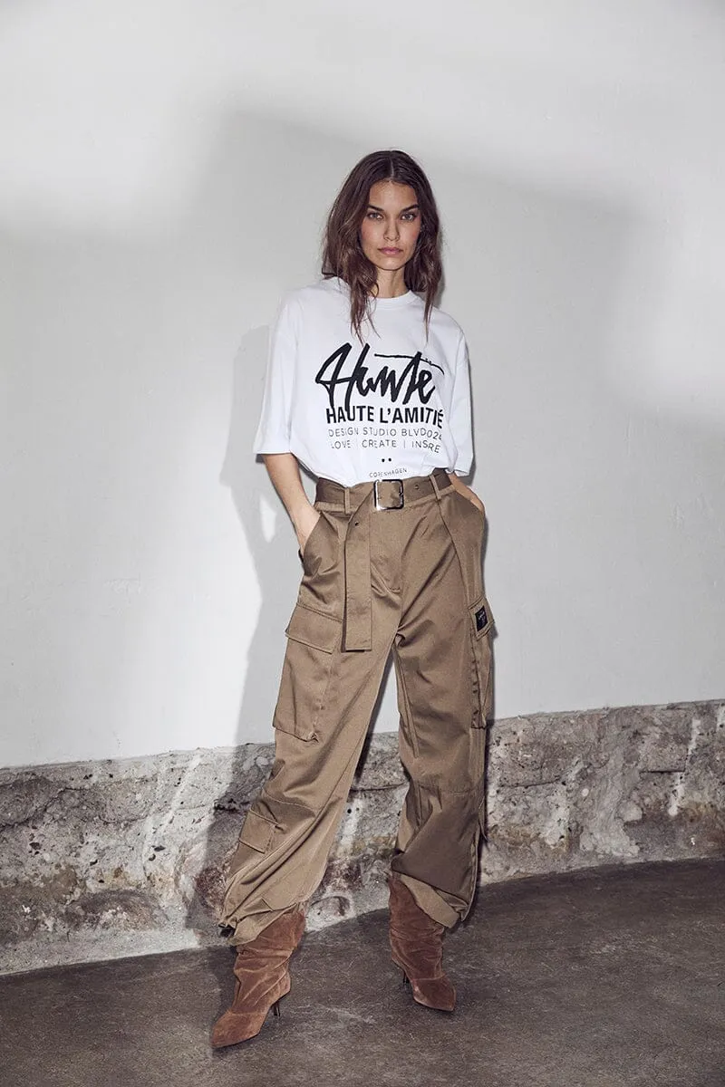 Haute L'Amitié - Rabi Cargo Pocket Pant HL10705 - Walnut