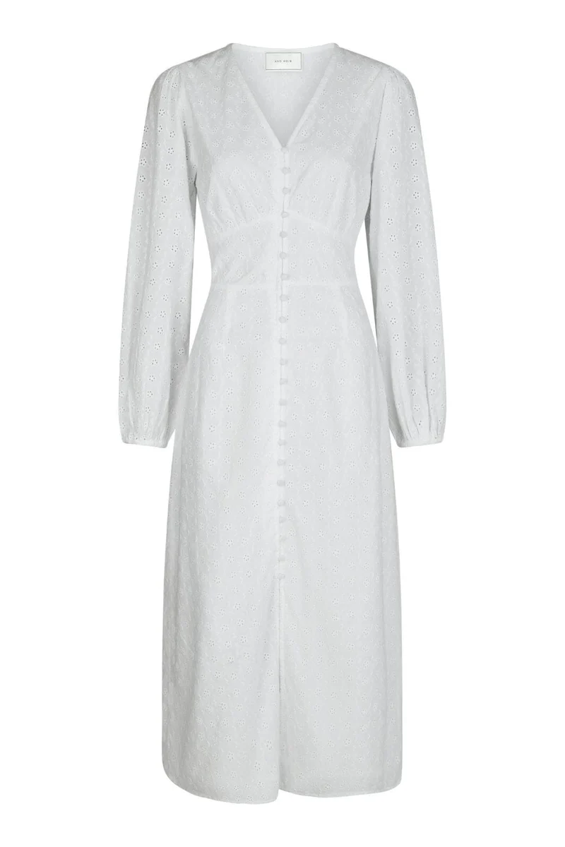 Neo Noir - Alto Embroidery Dress 166017 - 120 - White