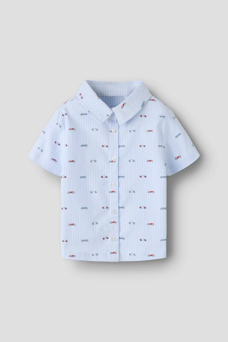 Name It - Nmmfrakkan Ss Shirt - 5106066 Kentucky Blue