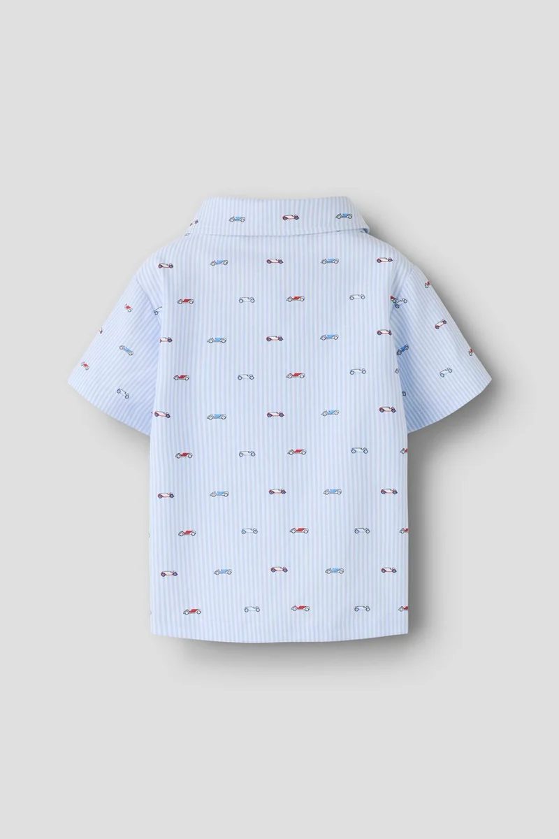 Name It - Nmmfrakkan Ss Shirt - 5106066 Kentucky Blue