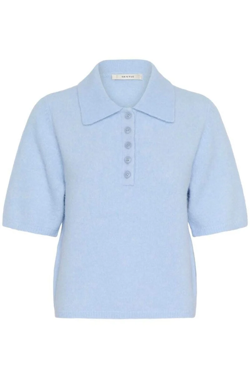 Gestuz - Gzalpha Ss Polo Pullover 10910852 - 108869 - Centaurea Mélange