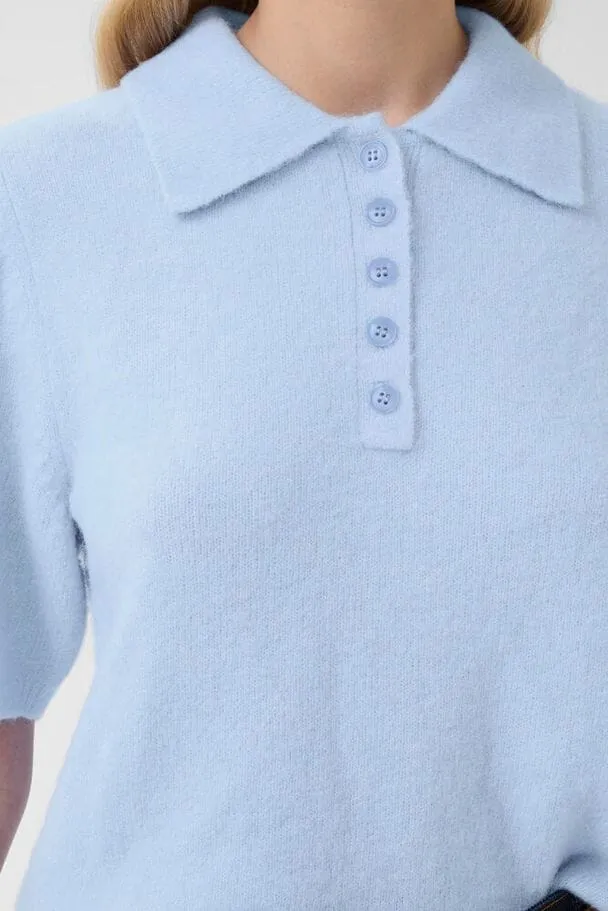 Gestuz - Gzalpha Ss Polo Pullover 10910852 - 108869 - Centaurea Mélange