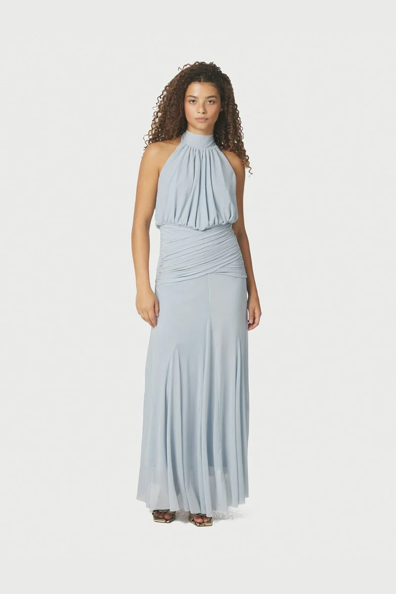 Neo Noir - Lisseth Mesh Dress 167960 - 145 - Light Blue