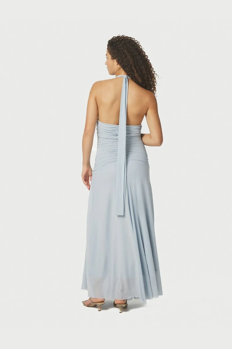Neo Noir - Lisseth Mesh Dress 167960 - 145 - Light Blue