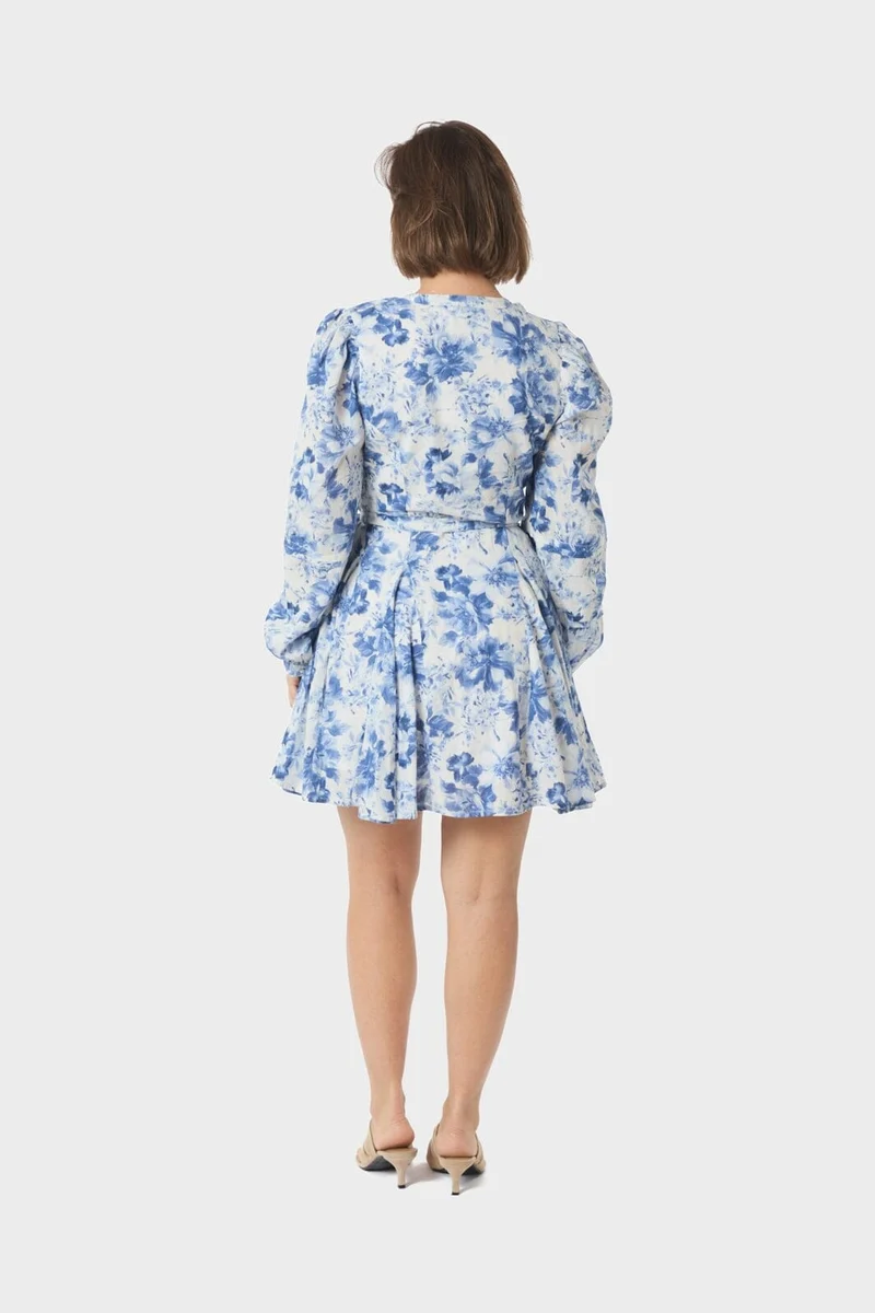 Neo Noir - Marise Print Dress 168743 - 145 - Light Blue