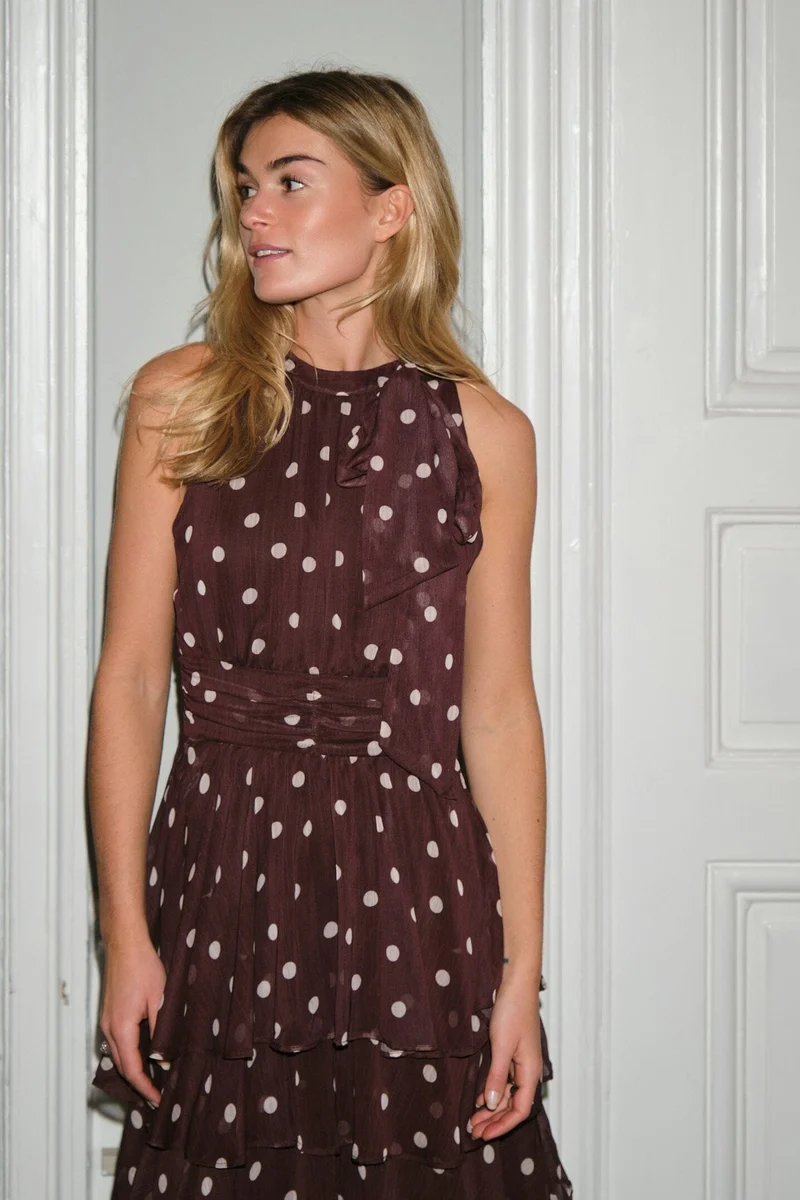 Neo Noir - Marli Big Dot Dress 167758 - 210 - Brown